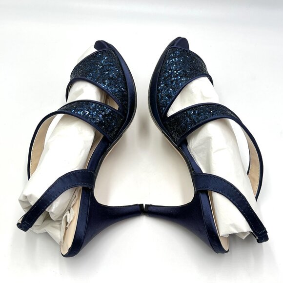 Touch Ups‎ Womens Size 6 Reagan Navy Blue Dress Sandals Heels Shoes 4125M - Picture 5 of 13